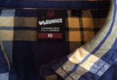 Boys Blue & Yellow Check Shirt