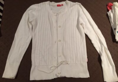 Girls-esprit-white-cardigan