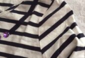 Girls Striped Embellished Top