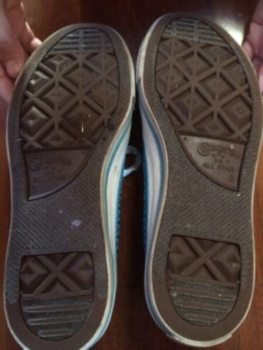 Ladies Converse Blue Shoes