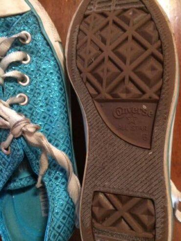 Ladies Converse Blue Shoes