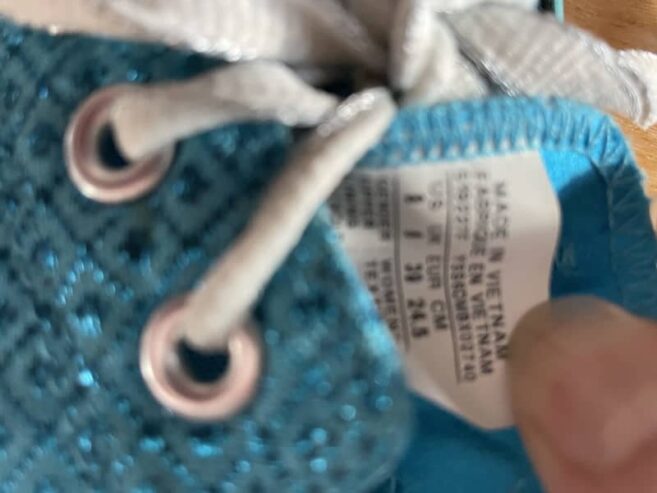 Ladies Converse Blue Shoes