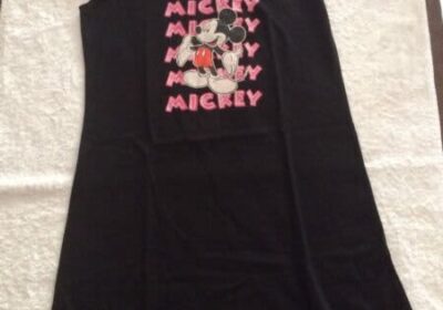 Ladies-Mickey-Mouse-black-summer-nightie