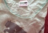 Ladies Puma T-Shirt Light Green