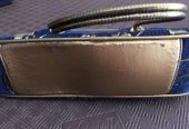 Ladies Blue & Gold Handbag