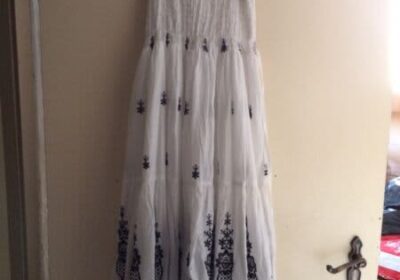 Ladies-summer-dress-black-white