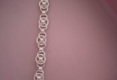 Sterling silver bracelet circle