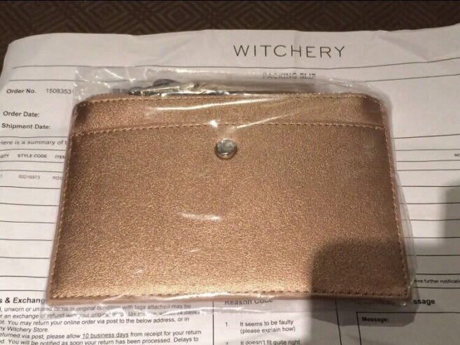 Witchery Rose Gold Coin Purse