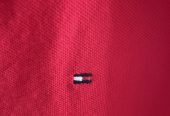 Women’s red Tommy Hilfiger polo top