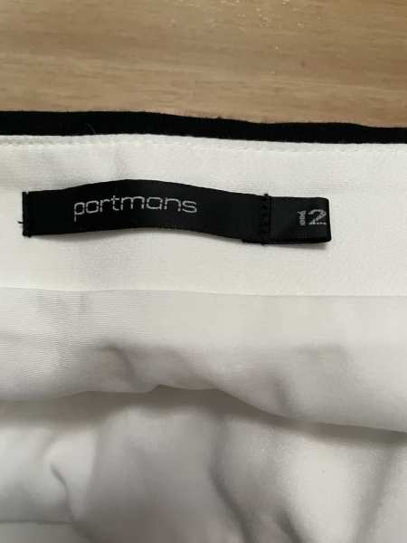 Portmans Ladies White Lined Skirt