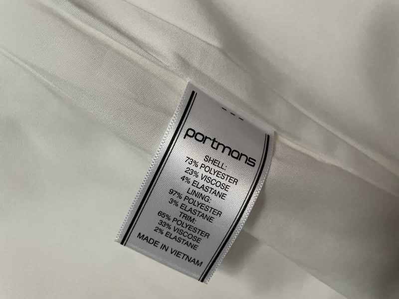 Portmans Ladies White Lined Skirt