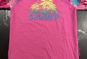 Girls rash guard swimwear