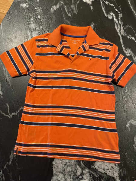 Boys Tommy Hilfiger Orange Polo