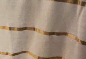 Miss Shop White Gold Stripe Top