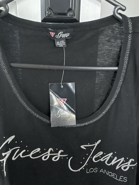 Guess Ladies Black LA T-Shirt