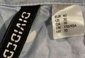 H&M Blue Polka Dot Top