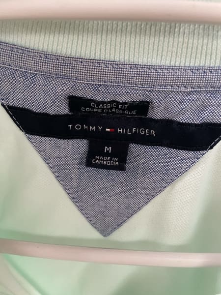 Tommy Hilfiger Ladies Light Green Polo Top