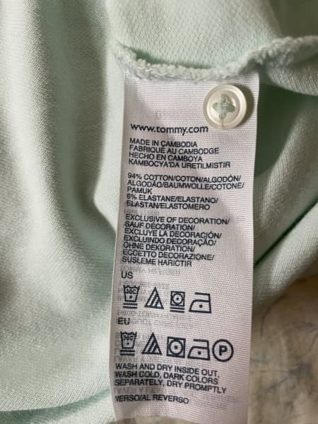 Tommy Hilfiger Ladies Light Green Polo Top