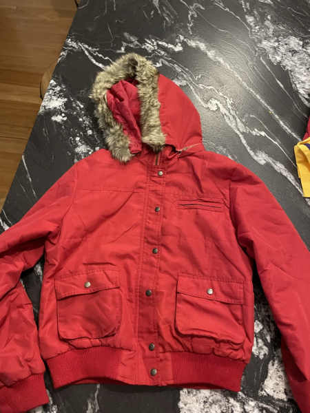 Girl’s Red Puffer Jacket