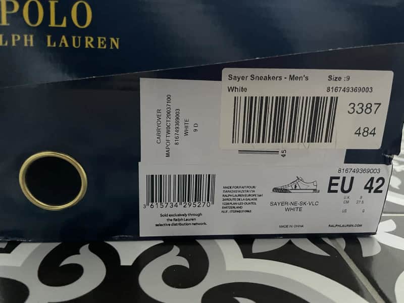 Polo Ralph Lauren White Shoes