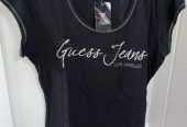 Guess Ladies Black LA T-Shirt