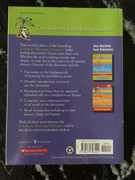 Rhyming Dictionary Book