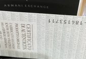 Armani Exchange Watch Gold Tone SS Blue Dial AX5418