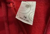 Girls Red Butterfly Hoodie