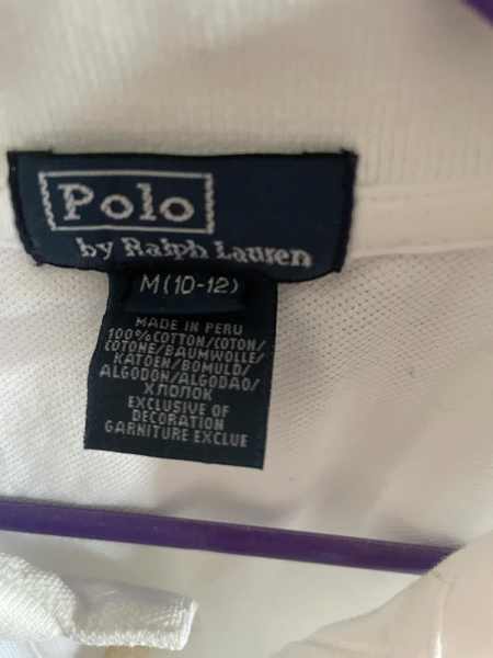Boys Polo Ralph Lauren White Polo