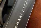 Armani Exchange Watch Gold Tone SS Blue Dial AX5418