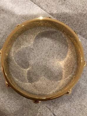 Coach white enamel bangle