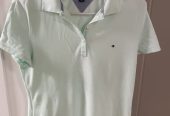 Tommy Hilfiger Ladies Light Green Polo Top