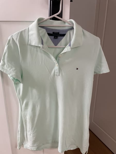 Tommy Hilfiger Ladies Light Green Polo Top