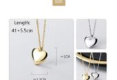 Necklace Sterling Silver with Heart Pendant