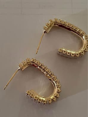 Earrings Ladies 14ct Zircon