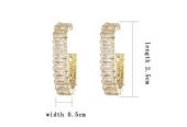 Earrings Ladies 14ct Zircon