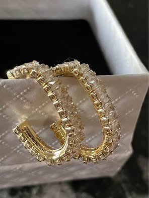 Earrings Ladies 14ct Zircon