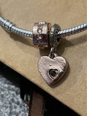 Bracelet Sterling Silver with Heart Charm