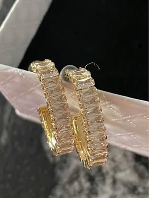 Earrings Ladies 14ct Zircon