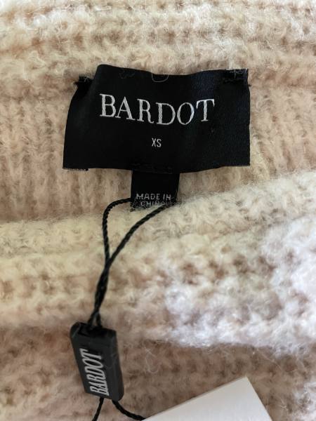 Bardot Knit Dress Off Shoulder light pink