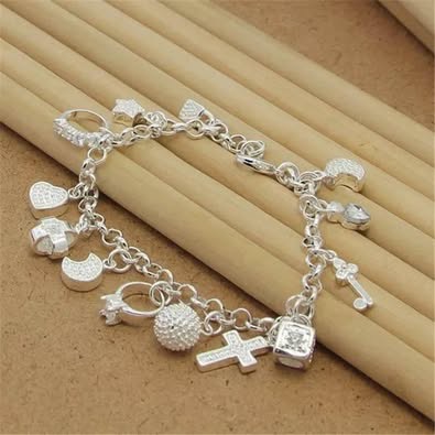 Sterling Silver Charm Bracelet