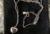 Necklace Sterling Silver with Heart Pendant
