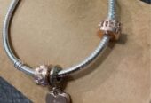Bracelet Sterling Silver with Heart Charm