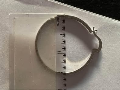 Earrings Sterling Silver Zirconia Hoop