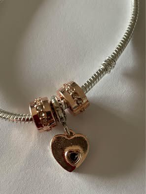 Bracelet Sterling Silver with Heart Charm