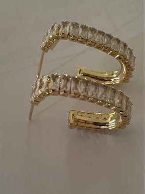 Earrings Ladies 14ct Zircon