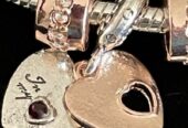 Bracelet Sterling Silver with Heart Charm