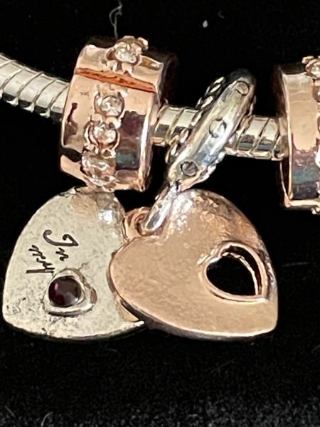 Bracelet Sterling Silver with Heart Charm