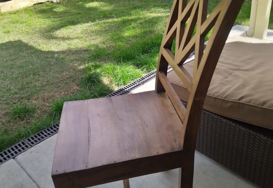 wood dining room table and chairs