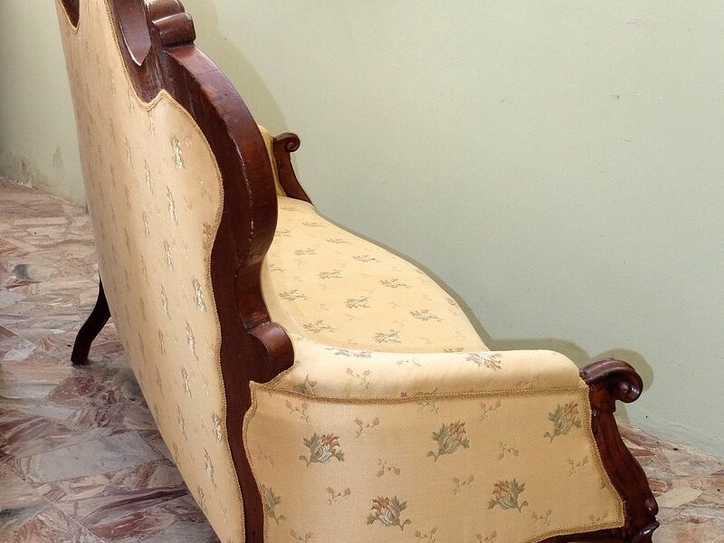 Antique Italian Walnut Sofa